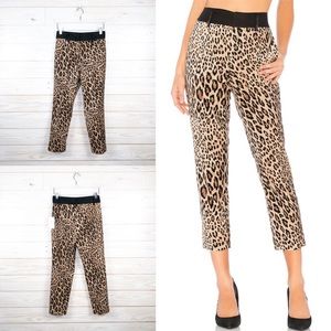FRAME Denim Cheetah Tux Pant in Camel Multi Pants